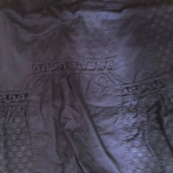 Maeve Anthropologie Boho Spring navy blue Tier Fairy dress floral embroidery 6 - Picture 7 of 8